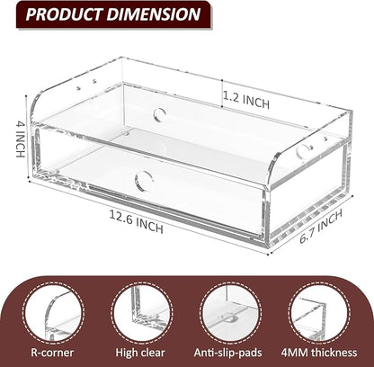 Acrylic Desk Organizer 12 "x 6.7" x 4" - Image 2