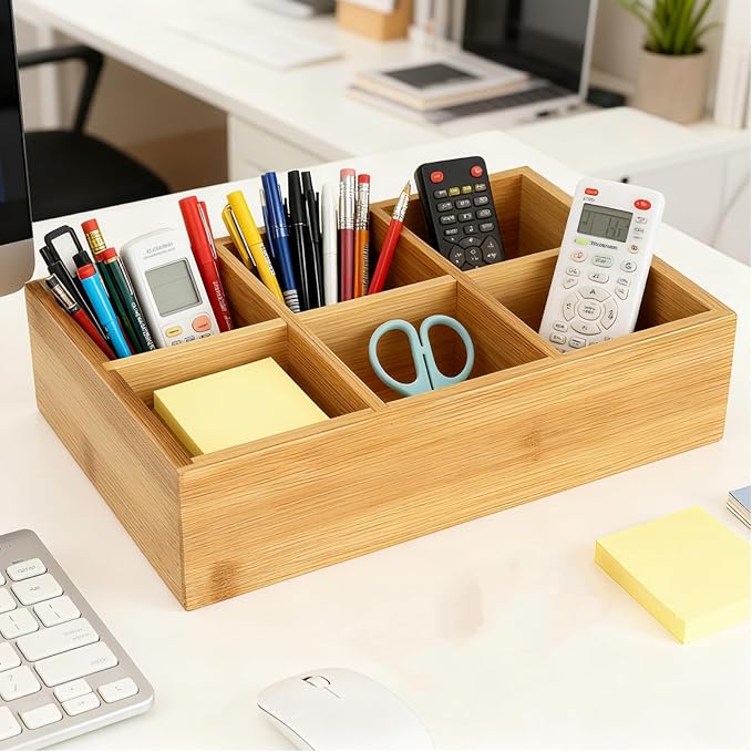 Dicunoy 2 Pack Bamboo Tea Bag Organizers, Wood Tea Bag Storage - Image 8