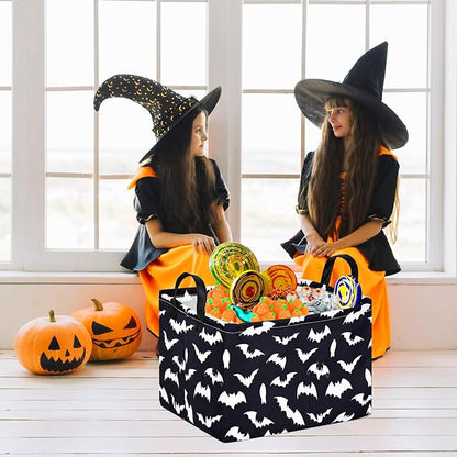 MAIZMZ Halloween Storage Basket Pumpkin Ghost Gift Basket - Image 3