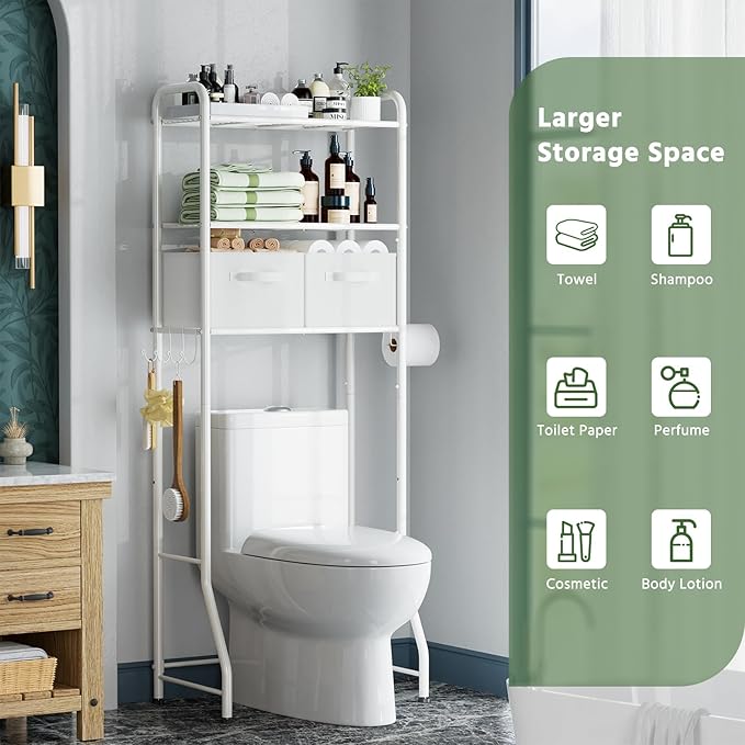 Simple Trending Over The Toilet Storage Rack - Image 6