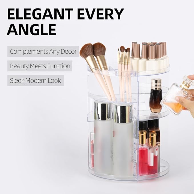 Tbestmax 2 Pack 360 Rotating Makeup Organizer Countertop - Image 7