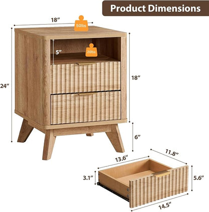 Fluted Nightstand - Image 2