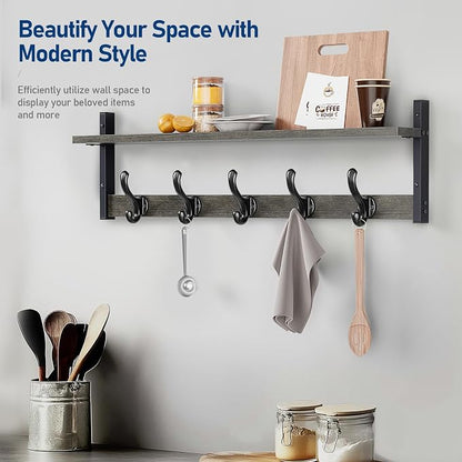 Tatub 29" Rustic Coat Rack Wall Mount - Image 5