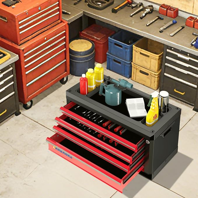LARBANKE Portable 4-Drawer Tool Box - Image 8