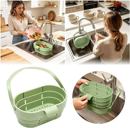 Stretchable Foldable Hanging Sink Strainer Basket - Image 2