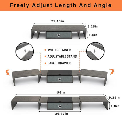 WESTREE Triple Dual Monitor Stand Riser - Image 7