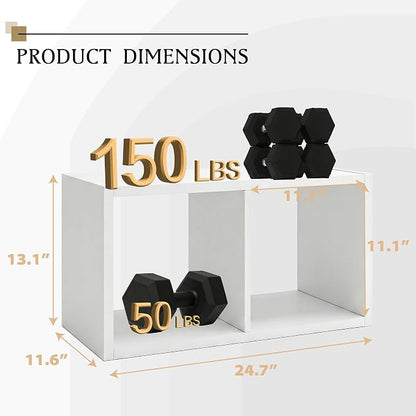 WannabeMyself【2026 Wooden Thick Frame 】 2 Cube Storage Organizer - Image 2