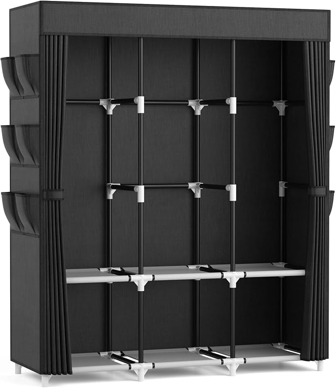 VTRIN Portable Closet for Hanging Clothes 52 Inch Wide Portable Wardrobe Closet - Image 8