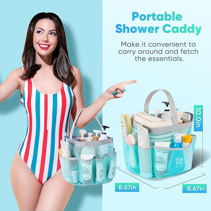 EUDELE 2 Pack Mesh Shower Caddy Portable - Image 4