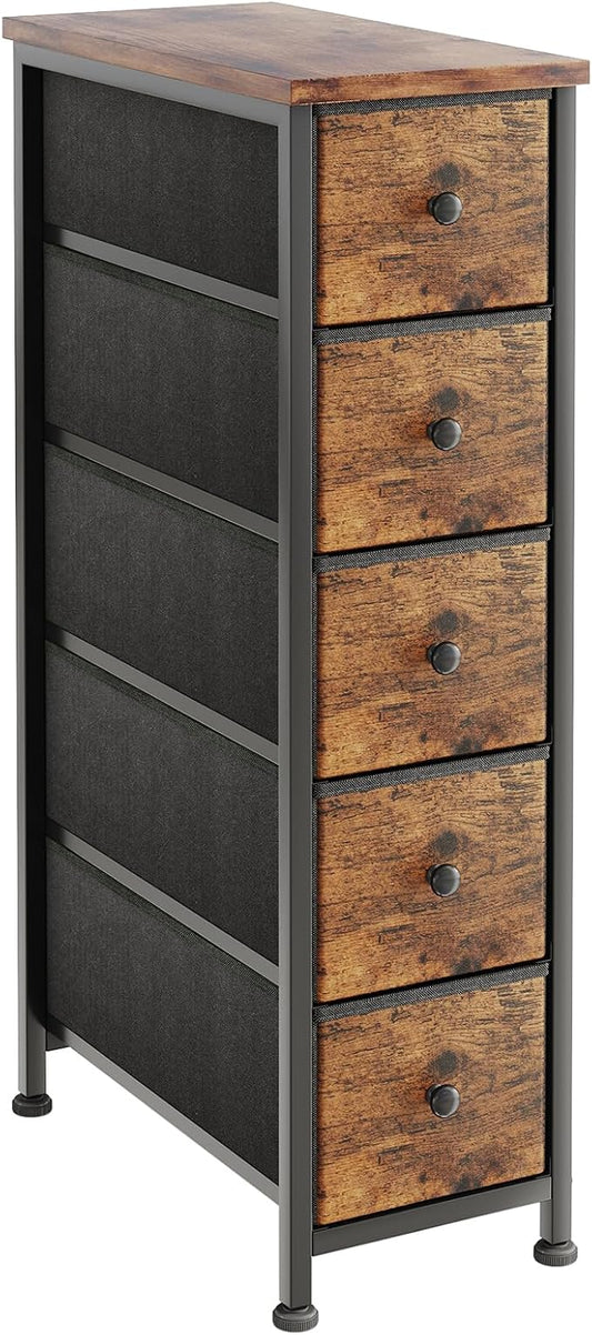 COTUBLR Narrow Dresser, Slim Fabric Dressers Chest of Drawers by COTUBLR