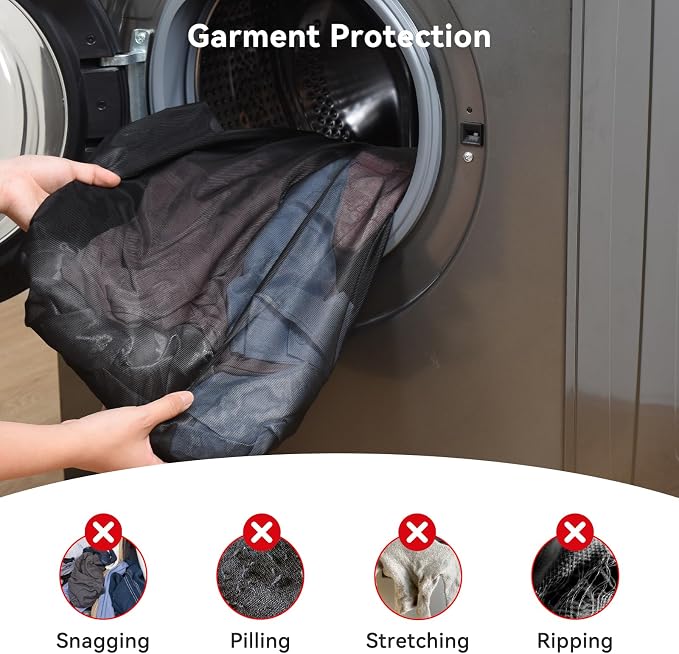 OTraki Ex-Large Mesh Laundry Bags 36x43 Inch Drawstring Laundry Bag 2 Pack - Image 6