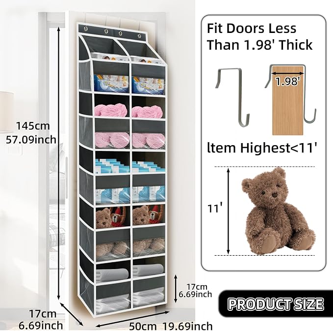 5-Tier Heavy Duty Over the Door Organizer - Image 2
