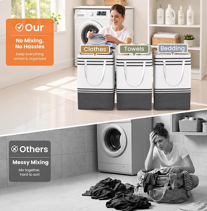 TranquilRelax 3-Pack Laundry Basket - Image 6