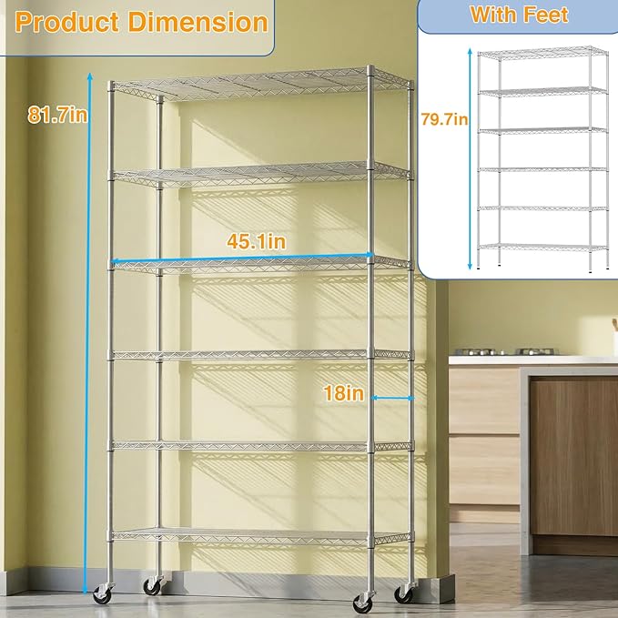 BestOffice | 6-Tier Wire Shelf - Image 3