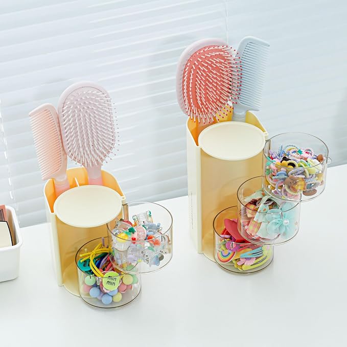 FABROK 3-Layer Clear Hair Accessories Organizer - Image 6