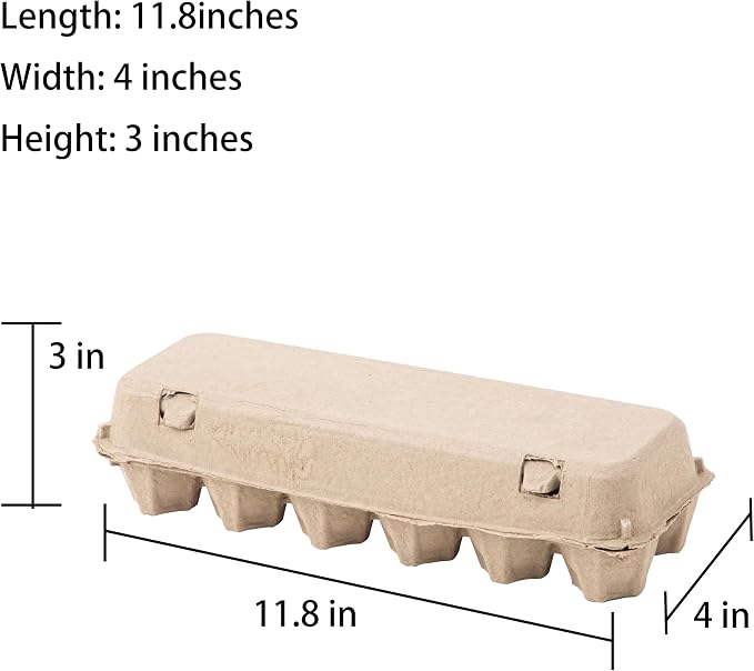 15 Pack Egg Cartons Cheap Bulk, Sturdy Natural Pulp Material Perfect - Image 3