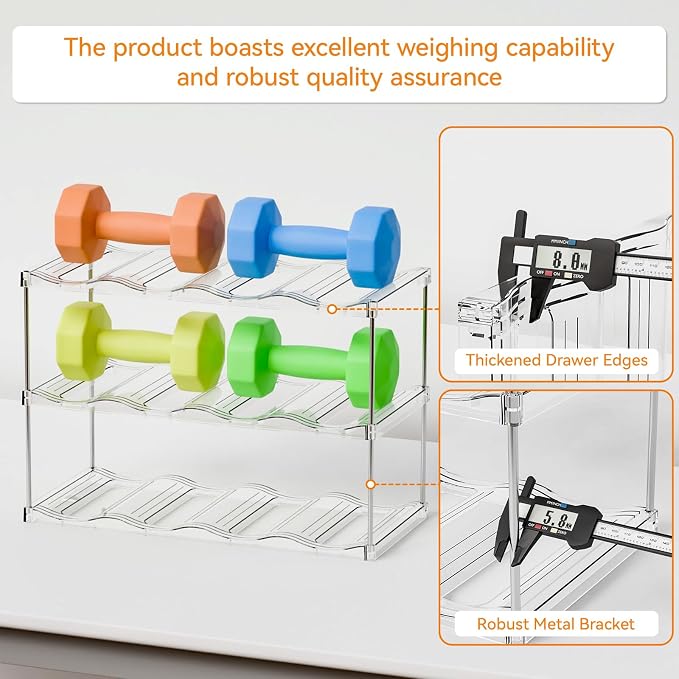 Yieach Stackable Water Bottle Organizer - Image 7