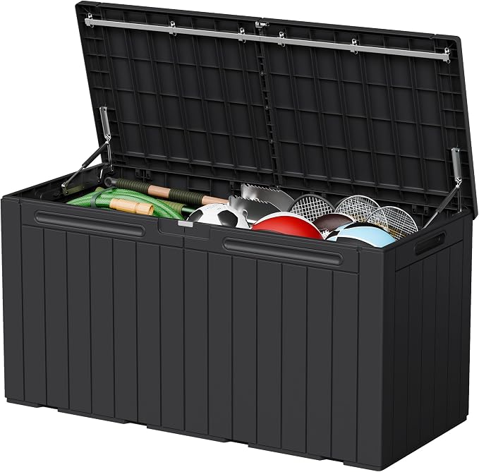 110 Gallon Deck Box Outdoor Indoor Waterproof Storage Box by Acurax