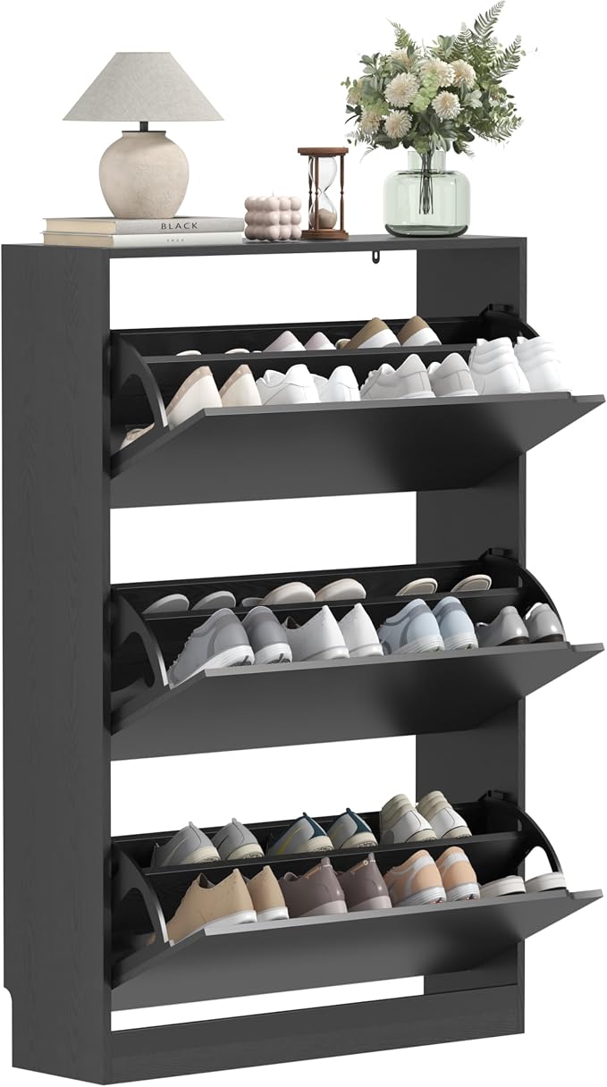 Wodeer Narrow Shoe Cabinet for Entryway, Slim Shoe Storage Cabinet - Image 9