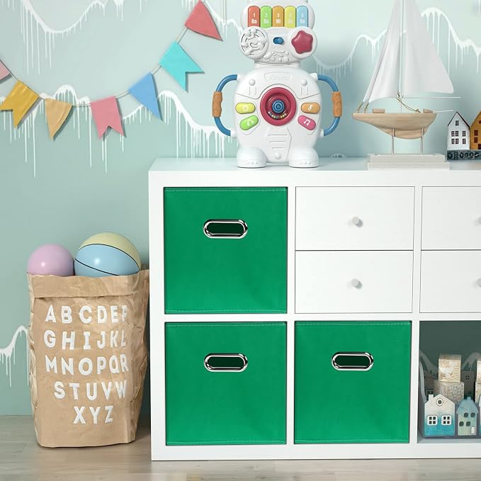 Green Foldable Storage Bins - Image 4