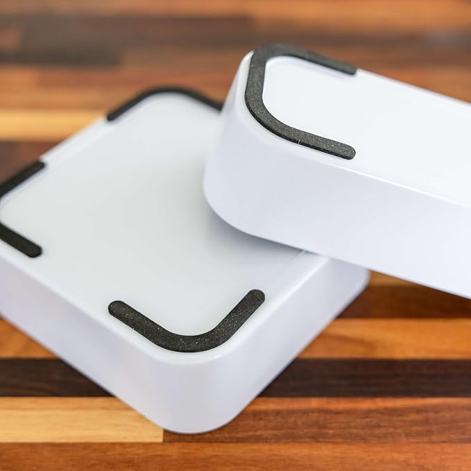 Three by Three Seattle 6 Piece Metal Stacking Bins + Drawer Organizers Set: - Image 6
