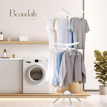 Beaudaily Clothes Drying Rack, Foldable 74.8-Inch Laundry Drying Rack, Indoor 2 - Image 2