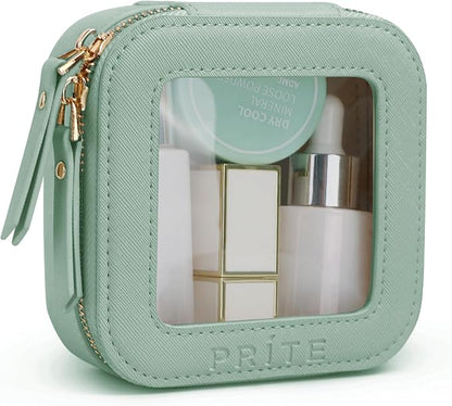Prite Small Makeup Bag for Women Portable Clear Makeup Bag Cute Mini Waterproof by Prite