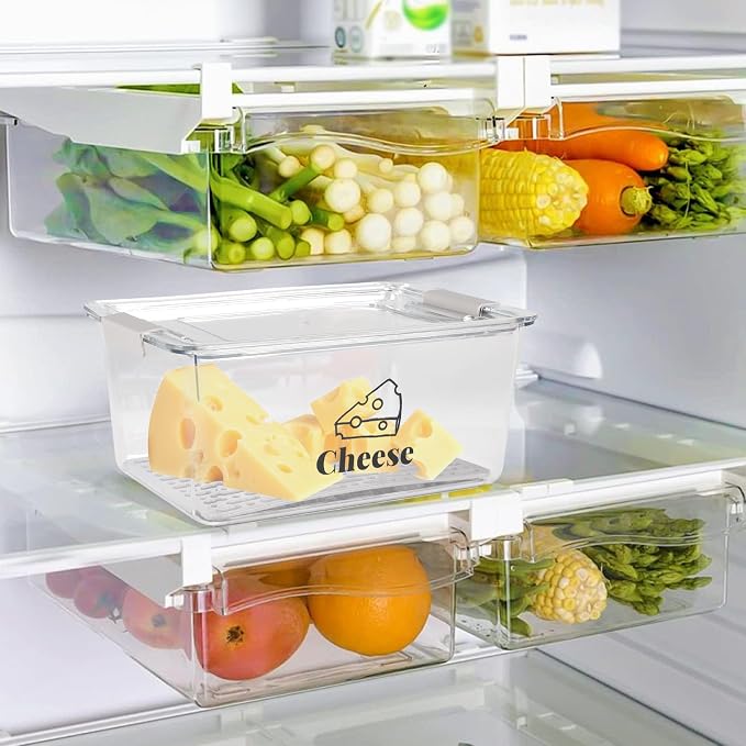 Cheese Holder Food Storage, Airtight Cheese Storage Box - Image 3