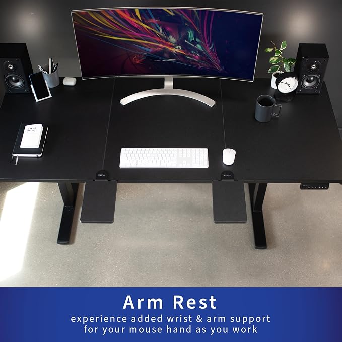 VIVO Clamp-on 6 x 9 inch Desk Extender, Wrist Support, Armrest Tray, Table Mount - Image 9