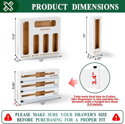 Calmbee 9 in 1 Bamboo Storage Bag Organizer - Image 2