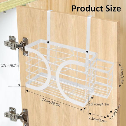 Elegant White Wall Mounted Hair Dryer Holder - Image 2