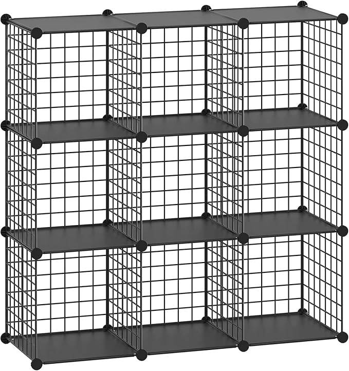 HUBSON Wire Cube Storage Organizer, Book/Toy/Craft/Potted Plants and petCloset by HUBSON