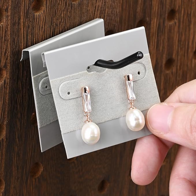 MOOCA Plain 2 x 2 in Gray Hanging Earring Card Holder - Image 4
