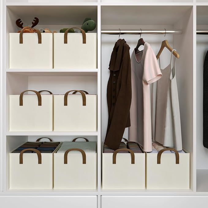 Closet Storage Bins, Fabric Closet Organizers and Storage Basket - Image 5