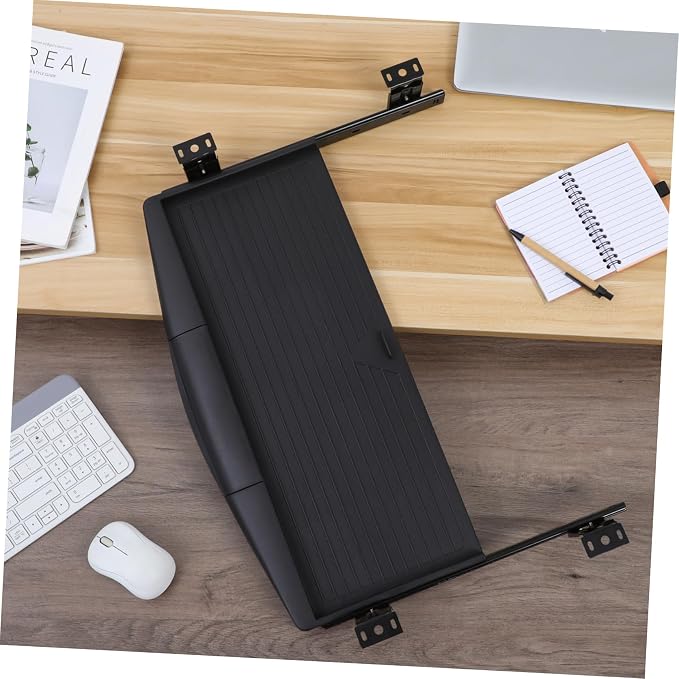 TEHAUX Under-Desk Keyboard Tray 20.67×9.06 in – Adjustable Slide-Out Drawer & - Image 6