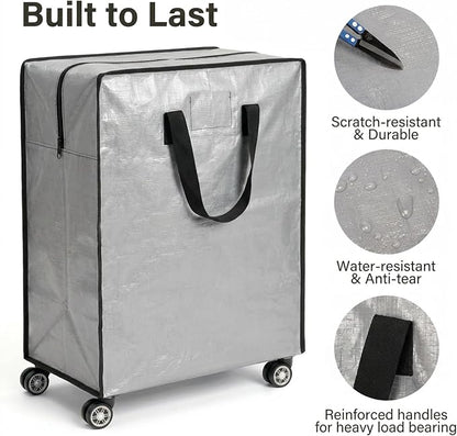 Oversized Wheeled Moving Bags, Heavy-Duty Zippered Tote - Image 4