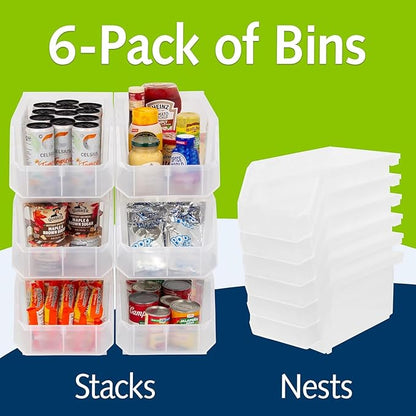 Plastic Containers for Organizing and Storage Bins for Closet, Garage or Pantry - Image 5