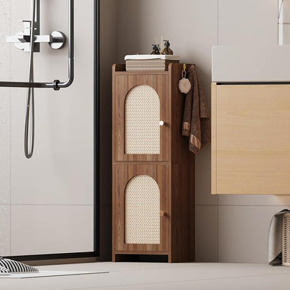 Arbuxzuy Rattan Bathroom Storage Cabinet - Image 5