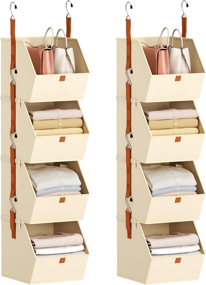 Homsorout Hanging Closet Organizer 4 Tier by Homsorout
