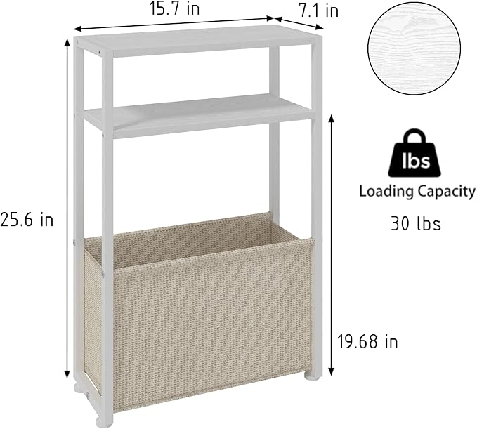Narrow Side Table, Slim End Tables - Image 2