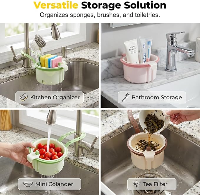 2026 New Cactus Kitchen Sink Strainer Basket, Sink Drain Strainer Self-Cleaning - Image 6