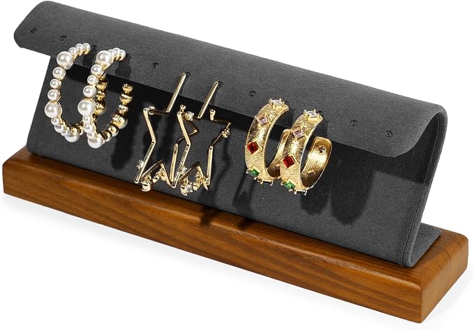 Solid Wood Jewelry Earrings Display Stand Small Jewelry Display - Image 6