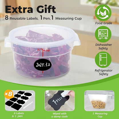 4 Pack Round Food Storage Containers - Image 5