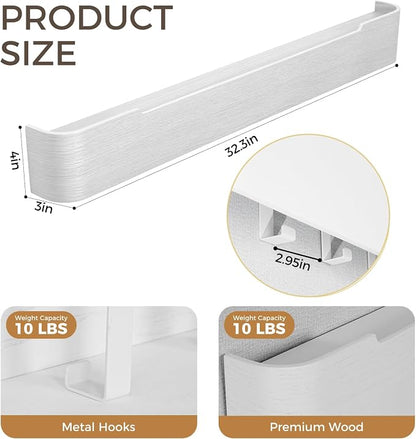 Wall Coat Rack Floating Shelves Modern Coat Rack Wall Mount - Image 2
