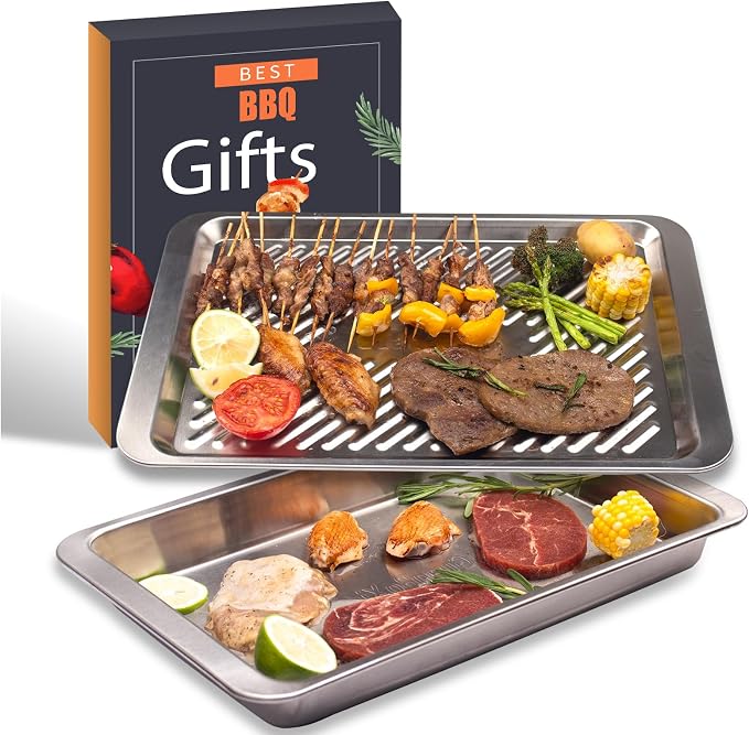 Grilling Prep and Serve Trays, Grill Accessories by Unknown