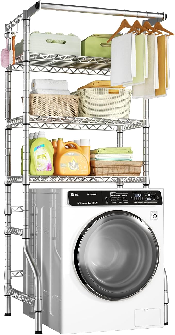 Ulif U11 Medium Over Washer and Dryer Shelves, 3 Tiers Laundry Room Storage and by Ulif