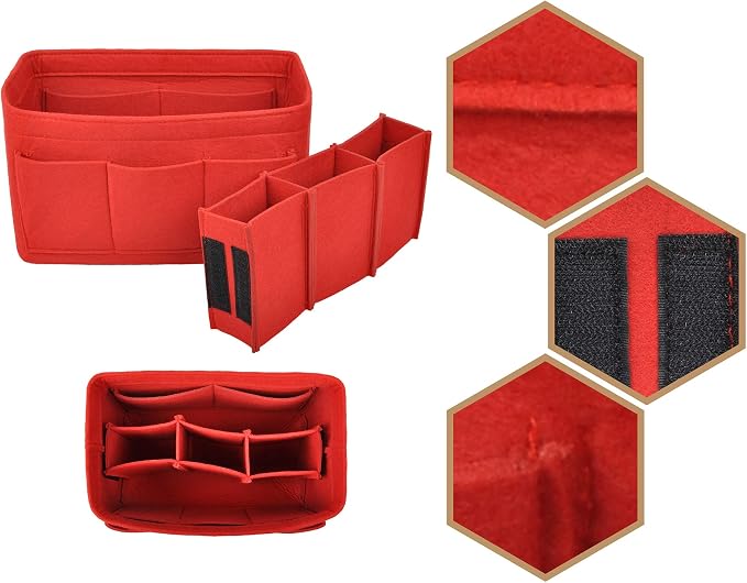 Vercord Felt Purse Organizer Handbag Insert Liner Shaper Bag in Bags - Image 3