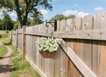 4 Pack 10 inch Metal Hanging Baskets - Image 6