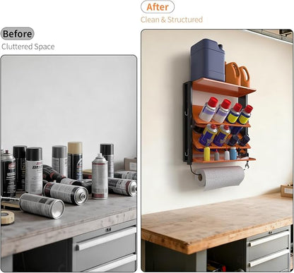 Spray Bottle Holder Wall-Mounted, Aerosol Spray Can Holder, Heavy Duty Paint - Image 7