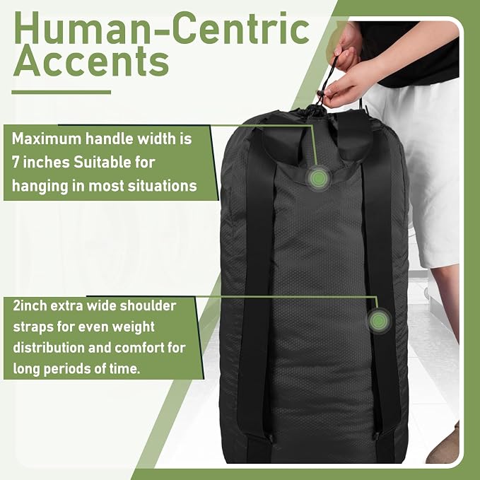 Laundry Bag Backpack, Large Travel Laundry Bags - Image 4